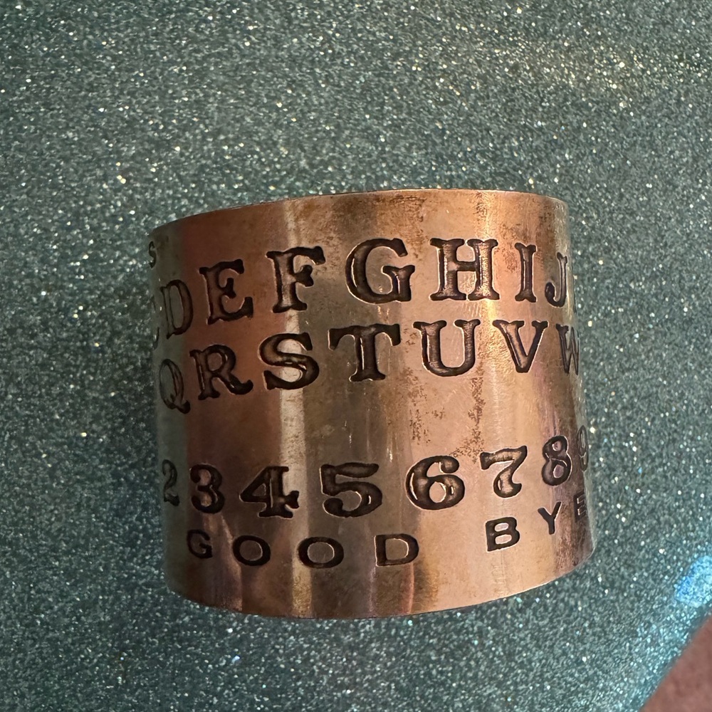 Engraved silver Cuff Bracelet